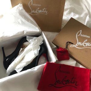 Christian Louboutin Pigalle 85mm parent calf black